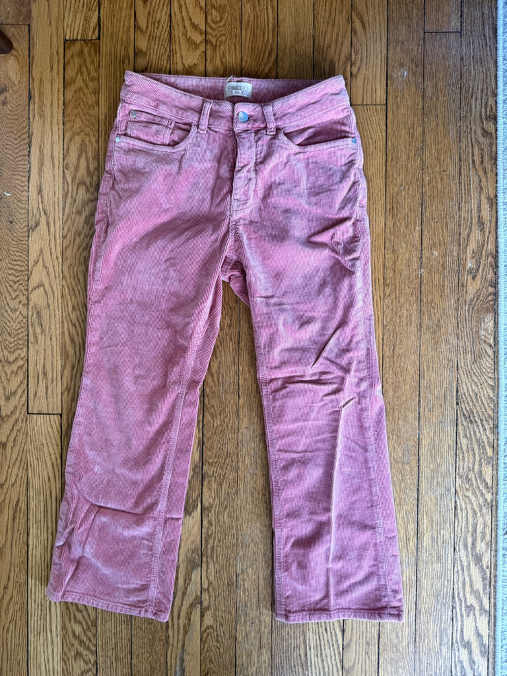 Anthropologie Pilcro The Yaya Pink Corduroy Pants - Size 28 Petite